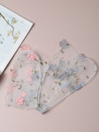 Set Of 2 Transparent Printed Ankle Length Socks