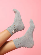 Set Of 2 Bow Ankle Length Socks
