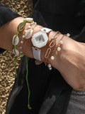 Aria White Watch Combo