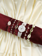 Aria White Watch Combo