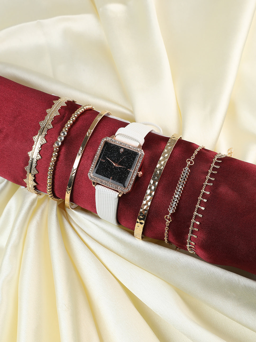 Haute Sauce Sophia White Watch Combo