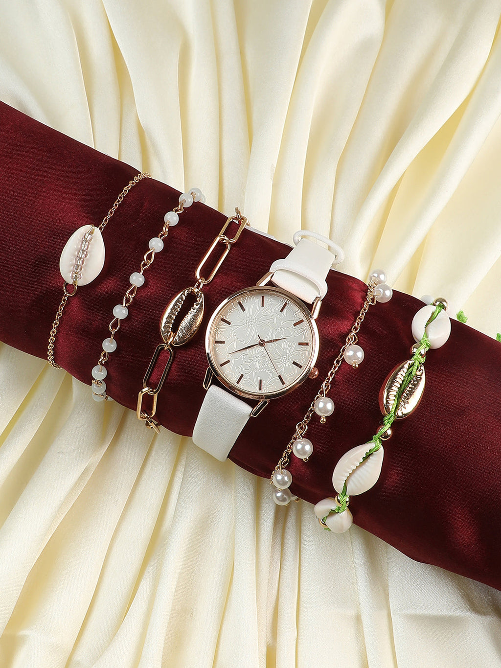 Haute Sauce Eleanor White Watch Combo