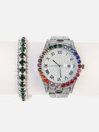 Aurora Silver Watch Combo