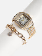 Seren Rose Gold Watch Combo