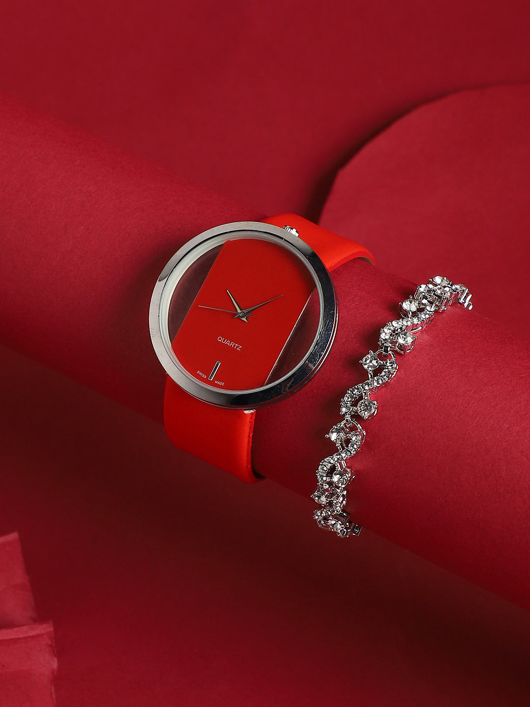 Chloe Red Watch Combo