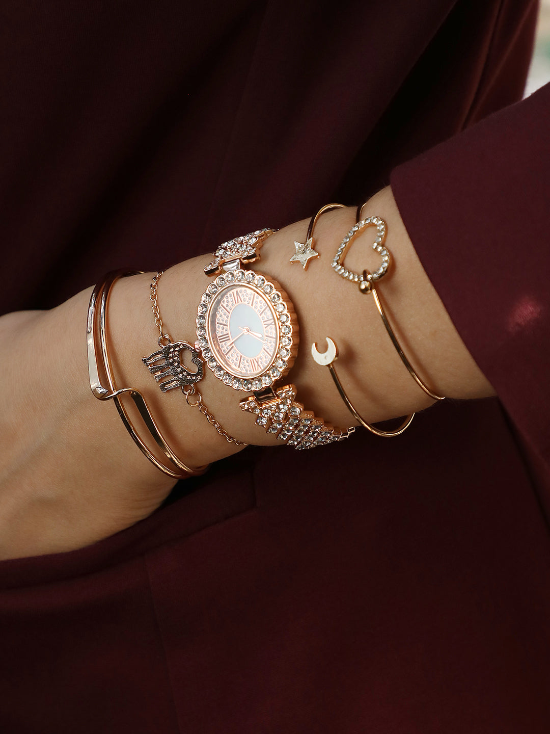 Haute Sauce Shea Rose Gold Watch Combo