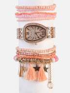 Asteria Rose Gold Watch Combo