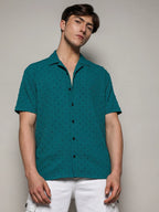 Campus Sutra Self-Design Pom-Pom Shirt