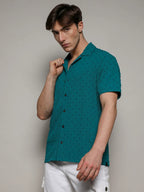 Campus Sutra Self-Design Pom-Pom Shirt