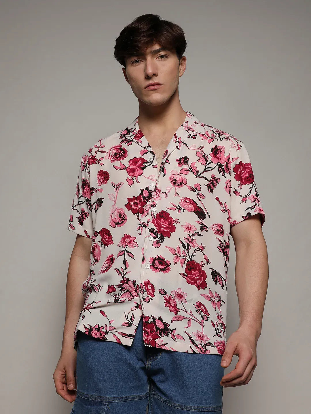 Campus Sutra Rose Shirt