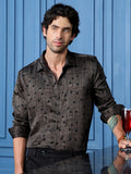 Campus Sutra Men's Slim Fit Polka Dot Printed Party Shirt