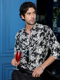 Campus Sutra Men's Regular Fit Abstract Floral Printed Casual Shirt