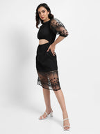 Self-Design Dress With Cutout Detail
