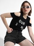 Our Journey Top With Cold Shoulders