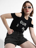 Our Journey Top With Cold Shoulders