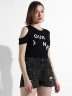 Our Journey Top With Cold Shoulders