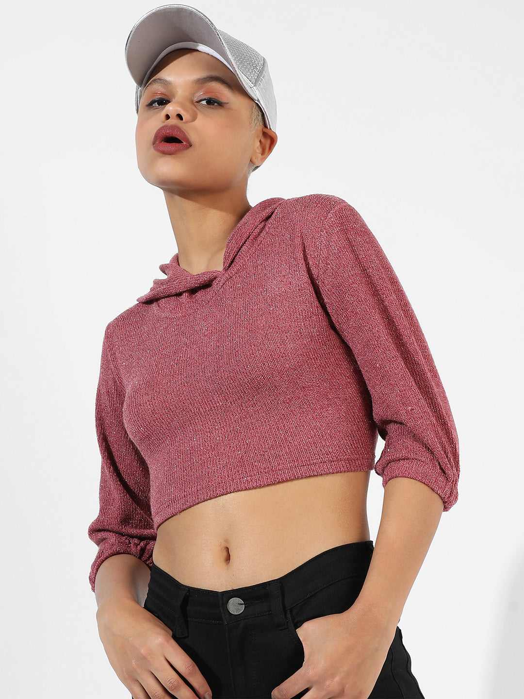 Pink Textured Top