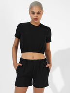 Solid Black Co-Ords Set