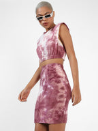 Wine Tie-Dye Co-Ords Set