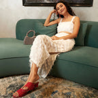 White Co-Ord Set With Fringing