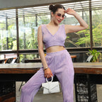 Lilac Textured Co-Ord Set