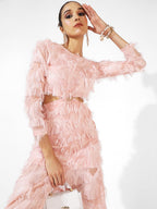 Cutout Fringe Dress