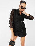 Single-Breasted Blazer Dress