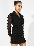 Single-Breasted Blazer Dress