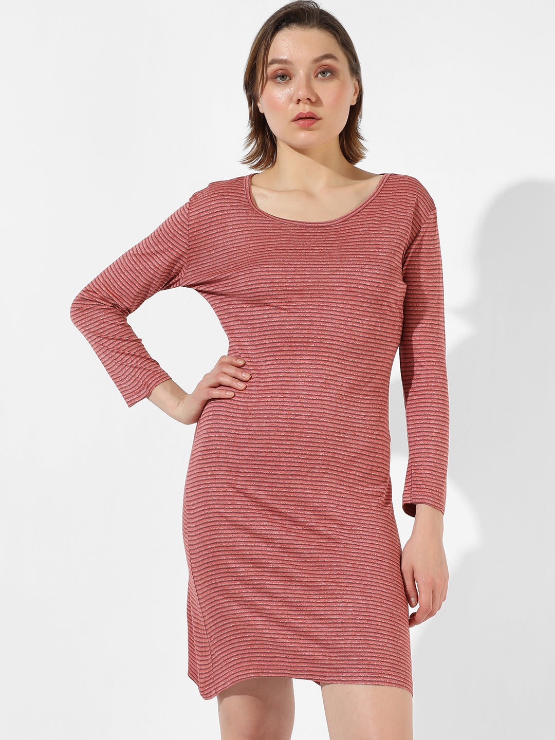 Horizontal Candy Striped Dress
