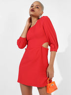 Solid Red Dress