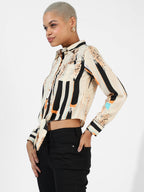 Yellow Printed Top