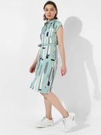 Green Printed Dress