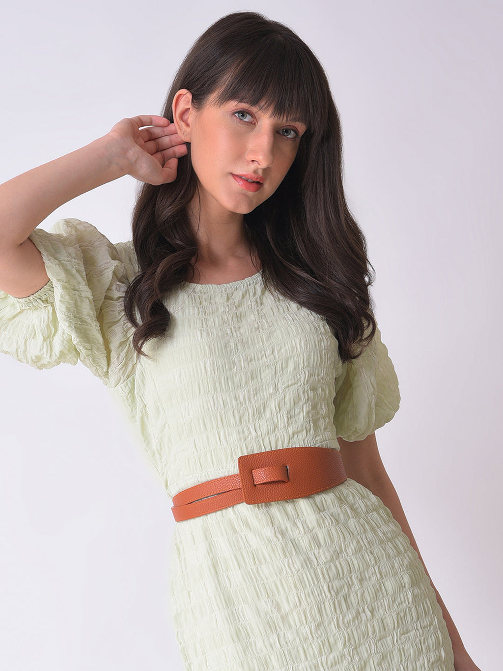 Tan Printed Belt