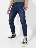 Campus Sutra Dark-Washed Denim Jeans