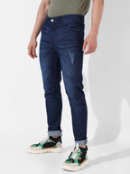 Campus Sutra Dark-Washed Denim Jeans