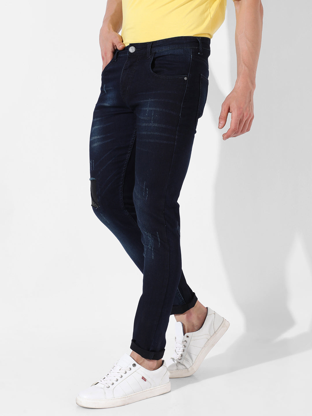 Campus Sutra Medium-Washed Denim Jeans