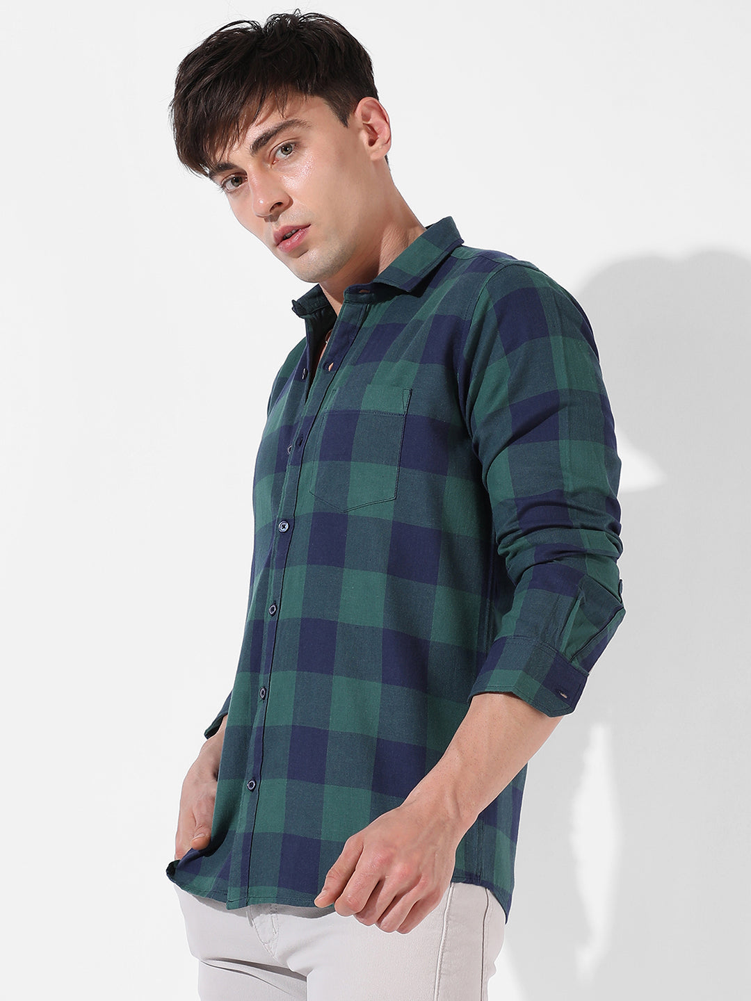 Campus Sutra Buffalo Check Shirt