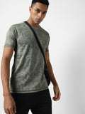 Campus Sutra Printed Activewear T-Shirt