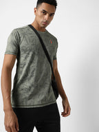 Campus Sutra Printed Activewear T-Shirt