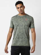 Campus Sutra Printed Activewear T-Shirt