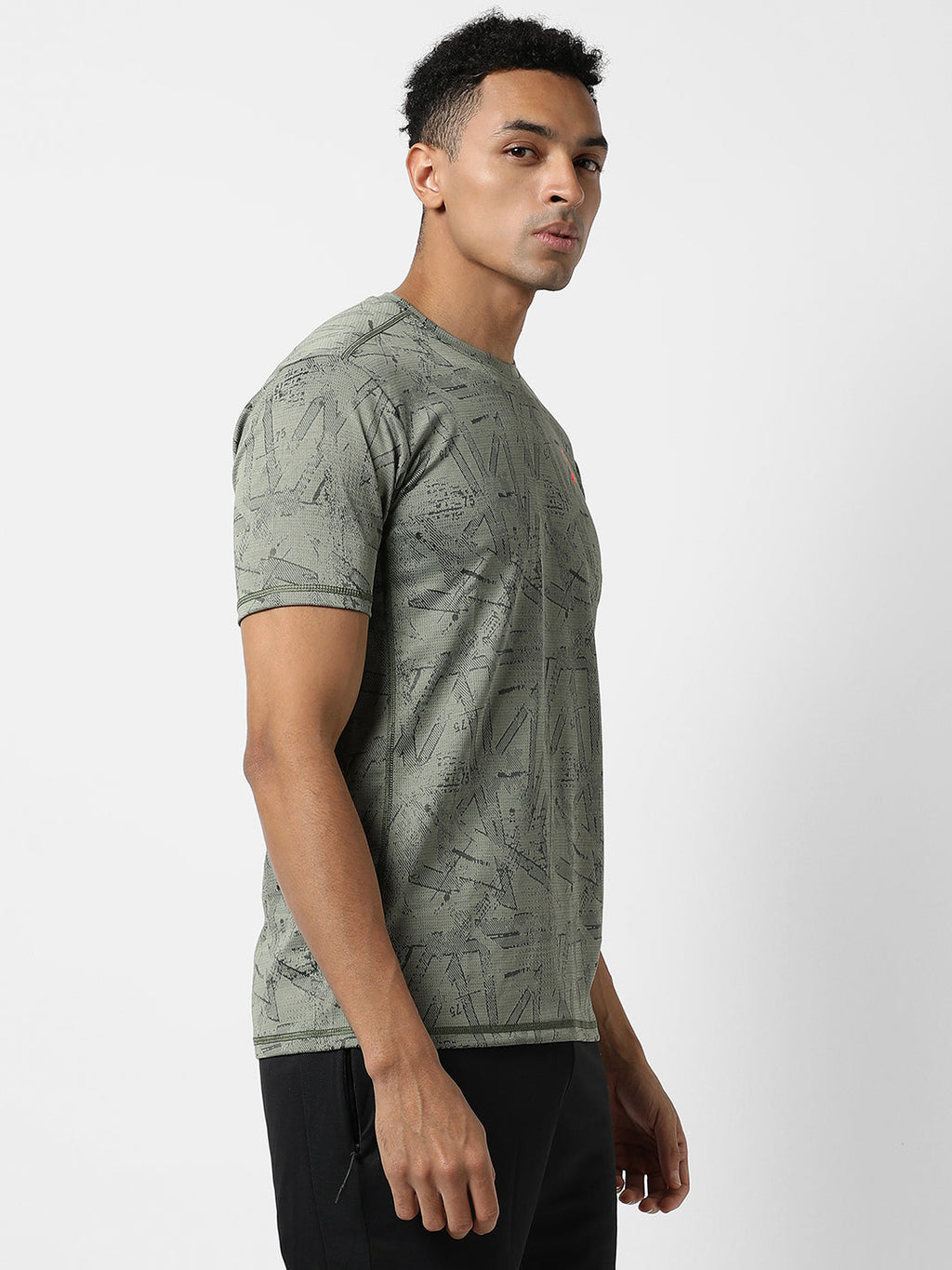 Campus Sutra Printed Activewear T-Shirt