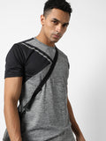 Campus Sutra Heathered Activewear T-Shirt