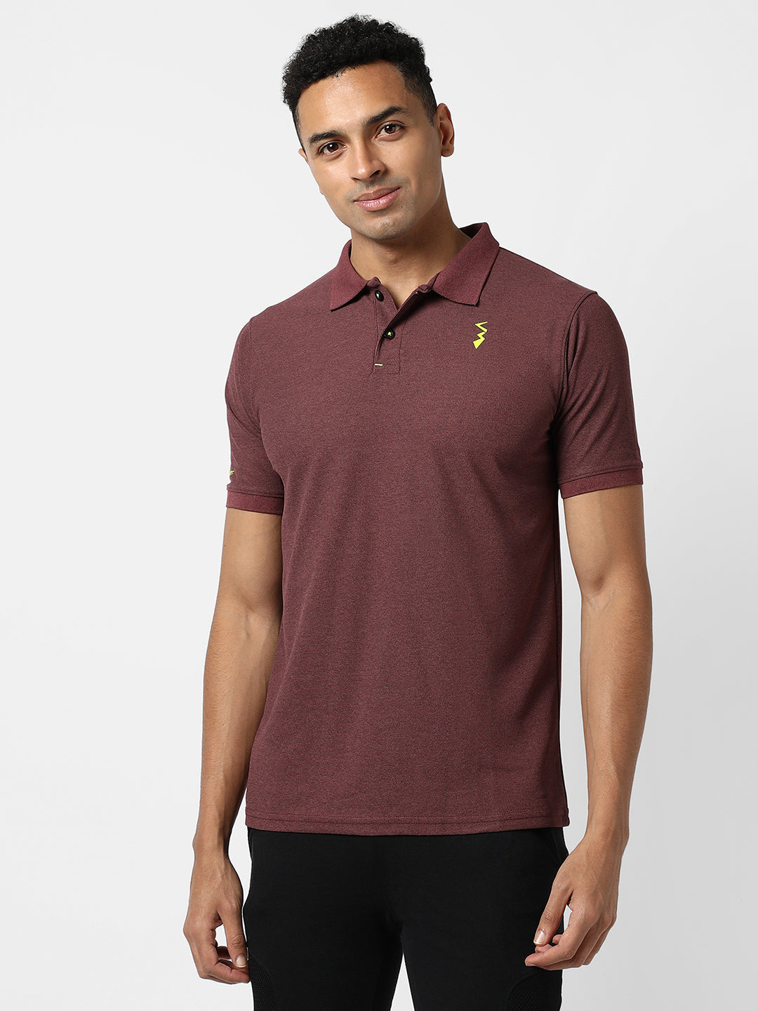 Campus Sutra Basic Activewear Polo T-Shirt