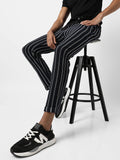 Campus Sutra Halo Striped Trackpants