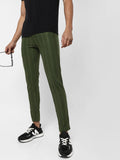 Campus Sutra Striped Joggers