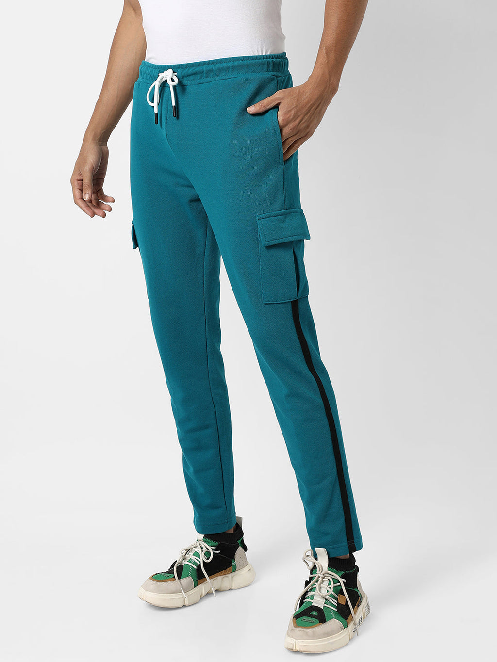 Campus Sutra Solid Joggers