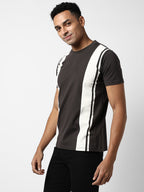 Campus Sutra Colourblocked Casual T-Shirt