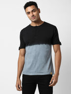 Campus Sutra Ombre Henley T-Shirt