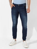 Campus Sutra Cinched Hem Denim Jeans