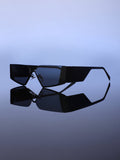 The Electra Shield Sunglass - Onyx Black